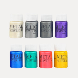 Acrylic Metallic Pearl 30 ml 8-set in the group Art Supplies / Artist colours / Acrylic Paint at Pen Store (130038)