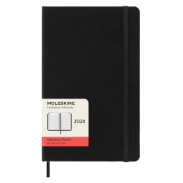 12M Daily Kalender Hardcover Large Black in the group Paper & Pads / Planners / 12-Month Planners at Pen Store (130154)