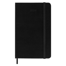 12M Weekly Notebook Hardcover Pocket Black in the group Paper & Pads / Planners / 12-Month Planners at Pen Store (130164)