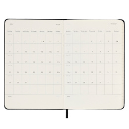 12M Weekly Notebook Hardcover Pocket Black in the group Paper & Pads / Planners / 12-Month Planners at Pen Store (130164)