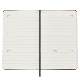 12M Weekly Planner Horizontal Hardcover Large Black in the group Paper & Pads / Planners / 12-Month Planners at Pen Store (130173)