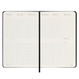 12M Weekly Planner Vertical Hardcover Pocket Black in the group Paper & Pads / Planners / 12-Month Planners at Pen Store (130176)