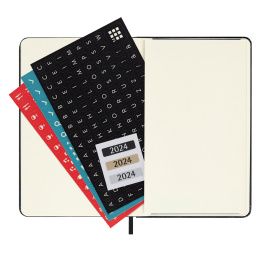 12M Weekly Planner Vertical Hardcover Pocket Black in the group Paper & Pads / Planners / 12-Month Planners at Pen Store (130176)