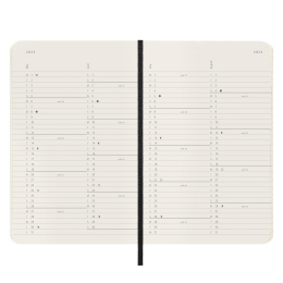 12M Monthly Calendar Softcover Pocket Black in the group Paper & Pads / Planners / 12-Month Planners at Pen Store (130190)