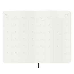 12M Monthly Calendar Softcover Pocket Black in the group Paper & Pads / Planners / 12-Month Planners at Pen Store (130190)