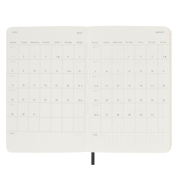 12M Weekly Notebook Softcover Pocket Black in the group Paper & Pads / Planners / 12-Month Planners at Pen Store (130196)