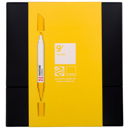 Marker Set of 9 Yellow in the group Pens / Artist Pens / Illustration Markers at Pen Store (130483)