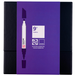 Marker Set of 9 Purple in the group Pens / Artist Pens / Illustration Markers at Pen Store (130484)