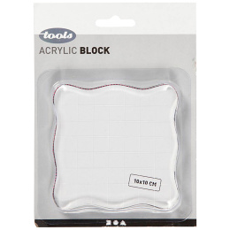 Acrylic Block 10 x 10 cm in the group Hobby & Creativity / Hobby Accessories / Stamps at Pen Store (130564)