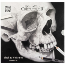 Black & White Box Drawing set 25 pcs in the group Art Supplies / Crayons & Graphite / Graphite & Pencils at Pen Store (130583)