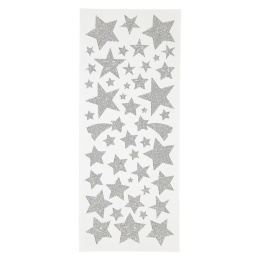 Stickers Silver Stars 2 sheets in the group Kids / Fun and learning / Stickers at Pen Store (130587)