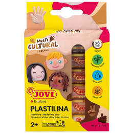Plastilina Modelling Clay set of 6 Skintones 15 g in the group Kids / Kids' Paint & Crafts / Modelling Clay for Kids at Pen Store (130619)