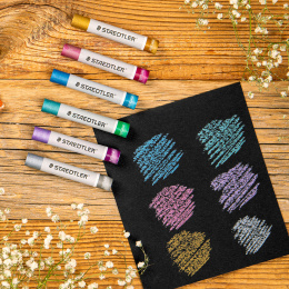 Oil Pastels Metallic Set of 6 in the group Art Supplies / Crayons & Graphite / Pastel Crayons at Pen Store (130651)