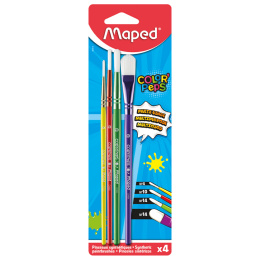 Color'Peps Children's brushes 4-pack in the group Kids / Kids' Paint & Crafts / Paint Brushes for Kids at Pen Store (130672)
