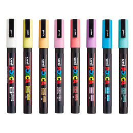 PC-3M Soft Colours Set of 8 in the group Pens / Artist Pens / Acrylic Markers at Pen Store (130698)