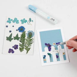 Dried flowers and leaves Blue in the group Hobby & Creativity / Create / Scrapbooking at Pen Store (130762)