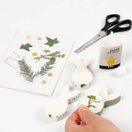 Dried flowers and leaves Raw white in the group Hobby & Creativity / Create / Scrapbooking at Pen Store (130765)