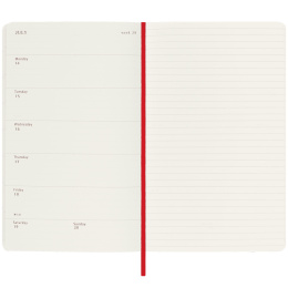 Planner 18M WeekNote Soft Cover Pocket Red in the group Paper & Pads / Planners / 18-Month Planners at Pen Store (130893)