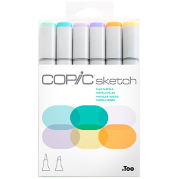 Sketch 6-pack Pale Pastels in the group Pens / Artist Pens / Illustration Markers at Pen Store (130898)