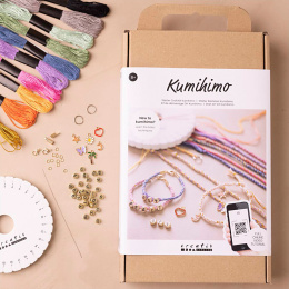 Kumihimo DIY-kit Friendship bracelets in the group Hobby & Creativity / Create / Home-made jewellery at Pen Store (131106)