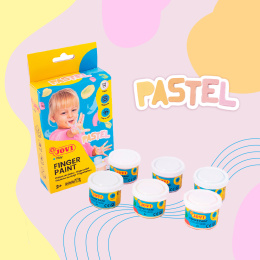 Finger Paint 6x35 ml Pastel colours (2 years+) in the group Kids / Kids' Paint & Crafts / Finger Paint at Pen Store (131126)