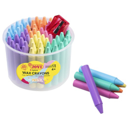 Wax Crayons Jumbo Pastel colours Set of 60 (4 years+) in the group Kids / Kids' Pens / Crayons for Kids at Pen Store (131137)