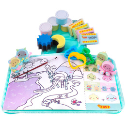 Craft bag Clay & Gouache paint 15 pieces Cat (3 years+) in the group Kids / Fun and learning / Craft boxes at Pen Store (131268)