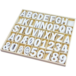 Wooden letters & numbers 250 pcs in the group Hobby & Creativity / Create / Crafts & DIY at Pen Store (131308)