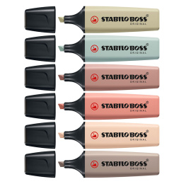Boss Nature Colors Pack of 6 in the group Pens / Office / Highlighters at Pen Store (131433)