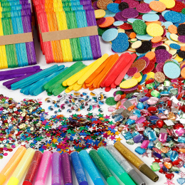 Glitter and Wood Sticks Megapack in the group Kids / Classroom / Big sets of Art Material at Pen Store (131531)