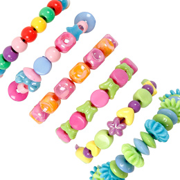 Plastic Beads and Elastic Beading Cord Megapack in the group Hobby & Creativity / Create / Home-made jewellery at Pen Store (131532)