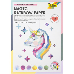 Mirror board & paper Magic Rainbow  12 Sheet in the group Kids / Fun and learning / Paper & Drawing Pad for Kids at Pen Store (131533)