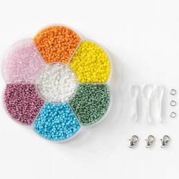 Rocailles beads set Mixed Colours  in the group Kids / Fun and learning / Jewelry and pearls  for children / DIY kit at Pen Store (131536)