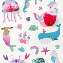 Stickers Honeycomb ball Sweet Ocean 1 Sheets in the group Kids / Fun and learning / Stickers at Pen Store (131557)