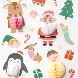 Stickers Honeycomb ball Christmas 1 Sheets in the group Kids / Fun and learning / Sticker for children at Pen Store (131558)