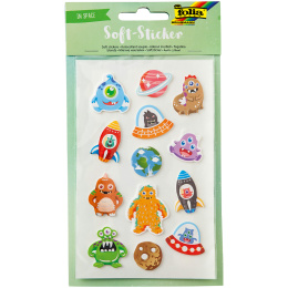 Soft-Sticker Space 2 Sheets in the group Kids / Fun and learning / Stickers at Pen Store (131560)