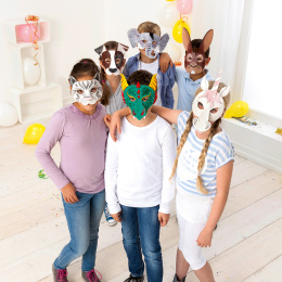 Children's Masks Animals 6-pack in the group Kids / Fun and learning / Birthday Parties at Pen Store (131574)