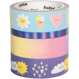 Washi-Tape Sunnyside 4-pack in the group Hobby & Creativity / Hobby Accessories / Washi Tape at Pen Store (131592)