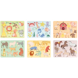 Stencils for children Zoo 6-pack in the group Hobby & Creativity / Hobby Accessories / Stencils at Pen Store (131624)