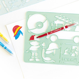 Stencils for children Adventure 6-pack in the group Kids / Fun and learning / Stencils and rulers at Pen Store (131625)