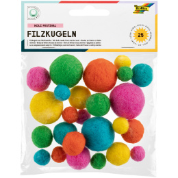 Felt Balls Holi Festival 25-pack in the group Hobby & Creativity / Create / Crafts & DIY at Pen Store (131669)