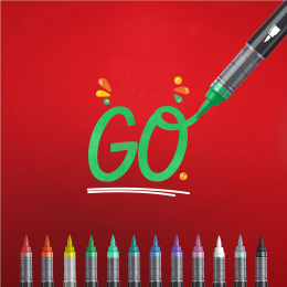 Creative Marker Brush Tip 5-pack in the group Pens / Artist Pens / Acrylic Markers at Pen Store (131699)