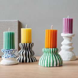 Candle mould Fluted cylinder in the group Hobby & Creativity / Create / Molding at Pen Store (131823)