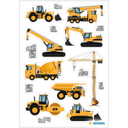 Stickers Construction vehicles 1 sheet in the group Kids / Fun and learning / Stickers at Pen Store (131884)