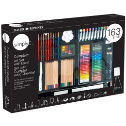 Simply Art Easel Studio Set 163 pcs in the group Art Supplies / Art Sets / Paint sets at Pen Store (131913)