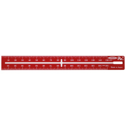 Steel ruler 15 cm Red in the group Hobby & Creativity / Hobby Accessories / Rulers at Pen Store (131939)