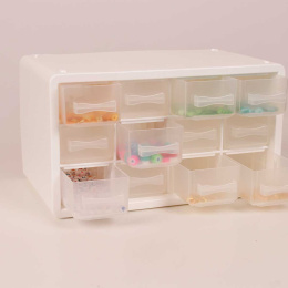 Storage organiser with 12 compartments Off-White in the group Hobby & Creativity / Organize / Storage  at Pen Store (131956)