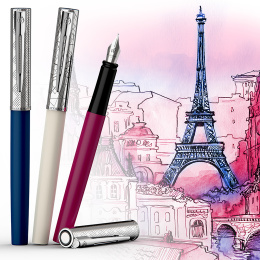 Allure Deluxe Metal & Pink Fountain Pen Fine in the group Pens / Fine Writing / Fountain Pens at Pen Store (132014)