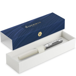 Allure Deluxe Metal & White Fountain Pen Fine in the group Pens / Fine Writing / Fountain Pens at Pen Store (132015)