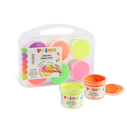 Finger paint Fluo-set 6x100g in the group Kids / Kids' Paint & Crafts / Finger Paint at Pen Store (132083)